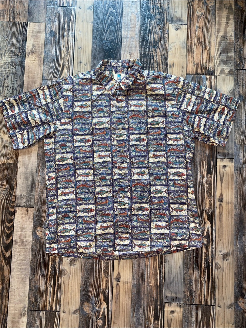 Vintage Kahala Men's Hawaiian Aloha Button-Down pullover Shirt